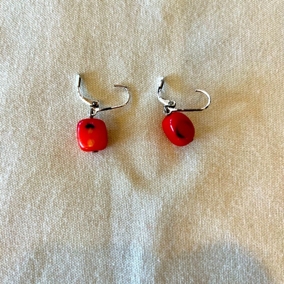 Coral Dangle Earrings - Picture 10 of 16